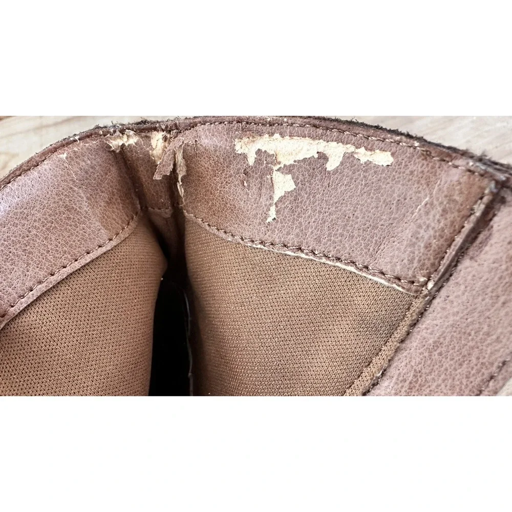 Minnetonka Suede Fringed Ankle Boots BOHO Studded Women's 8 HOBO Festival Brown